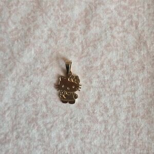 14K Solid Gold Hello Kitty Inspired Pendant – Authentic Fine Jewelry